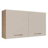 Alacena 120 cm 2 Puertas Marron/Crema Agata Madesa