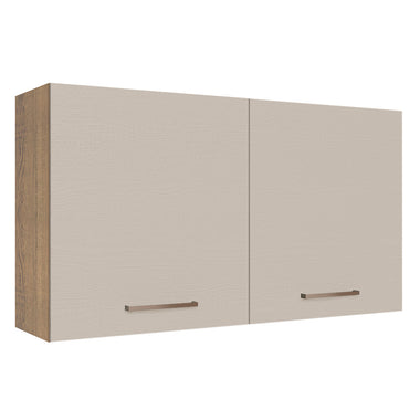 Alacena 120 cm 2 Puertas Marron/Crema Agata Madesa