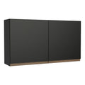 Gabinete Superior 120 cm 2 Puertas Negro Reims Madesa 01