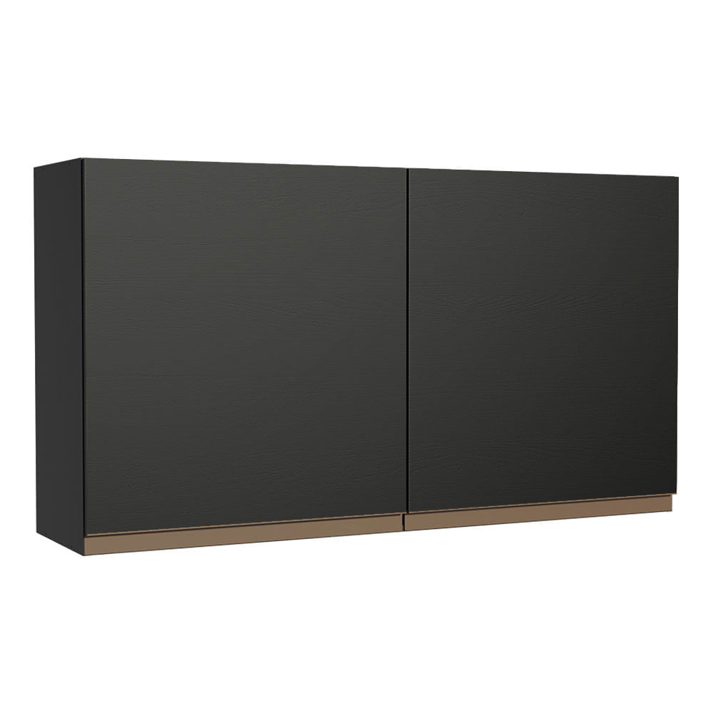 Gabinete Superior 120 cm 2 Puertas Reims Negro