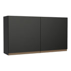 Gabinete Superior 120 cm 2 Puertas Negro Reims Madesa 01
