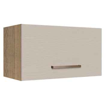 Gabinete Superior 60 cm 1 Puerta Abatible Marrón/Crema Agata Madesa