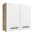 Alacena Madesa Agata 70 cm 2 Puertas Marron/Blanco