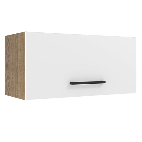 Alacena Madesa Agata 70 cm 1 Puerta Basculante Marrón/Blanco