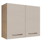 Alacena 80 cm 2 Puertas Marrón/Crema Agata Madesa