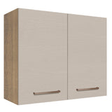 Alacena 80 cm 2 Puertas Marrón/Crema Agata Madesa