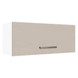 Alacena 80 cm 1 Puerta Basculante Blanco/Crema Agata Madesa