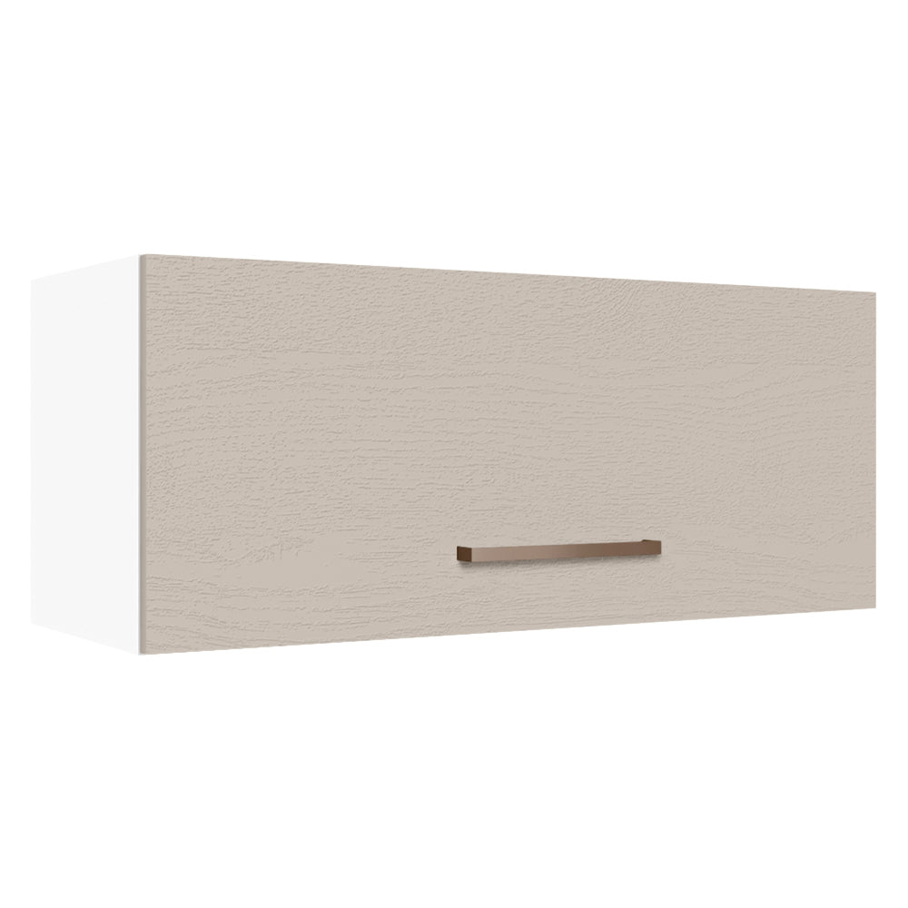 Alacena 80 cm 1 Puerta Basculante Blanco/Crema Agata Madesa