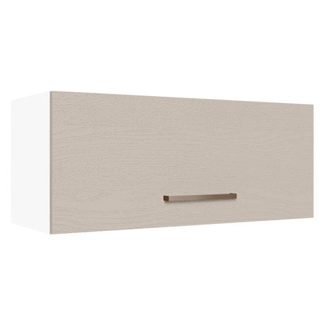 Alacena 80 cm 1 Puerta Basculante Blanco/Crema Agata Madesa