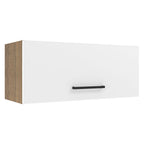 Gabinete Superior 80 cm 1 Puerta Abatible Marrón/Blanco Agata Madesa