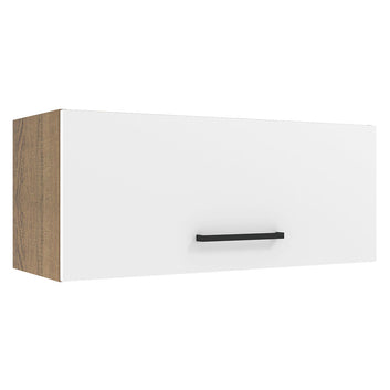 Gabinete Superior 80 cm 1 Puerta Abatible Marrón/Blanco Agata Madesa