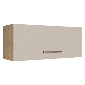Gabinete Superior 80 cm 1 Puerta Abatible Marrón/Crema Agata Madesa