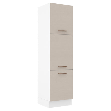 Mueble Despensa 60 cm 3 Puertas Blanco/Crema Agata Madesa