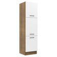 Mueble Despensa Madesa Agata 60 cm 3 Puertas Marrón/Blanco