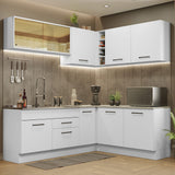 Cocina Integral Esquinera 389cm Blanco Agata 01