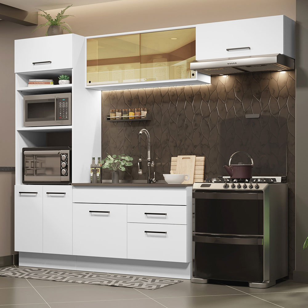 Cocina Integral 270cm Blanco Agata 04