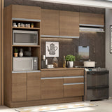 Cocina Integral 270cm Marrón Glamy Madesa 14