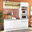 Cocina Compacta 180cm Blanco Diamante Madesa 02