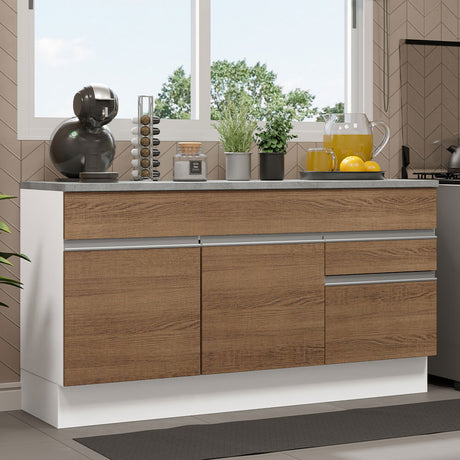 Mueble Madesa Glamy 150cm 2 cajones 2 puertas (con encimera)