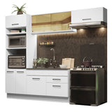 Cocina Integral 270cm Blanco Agata 04