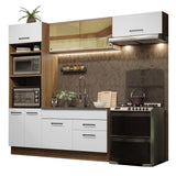 Cocina Integral 270cm Marrón/Blanco Agata 04