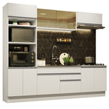 Cocina Integral 270cm Blanco Glamy 10