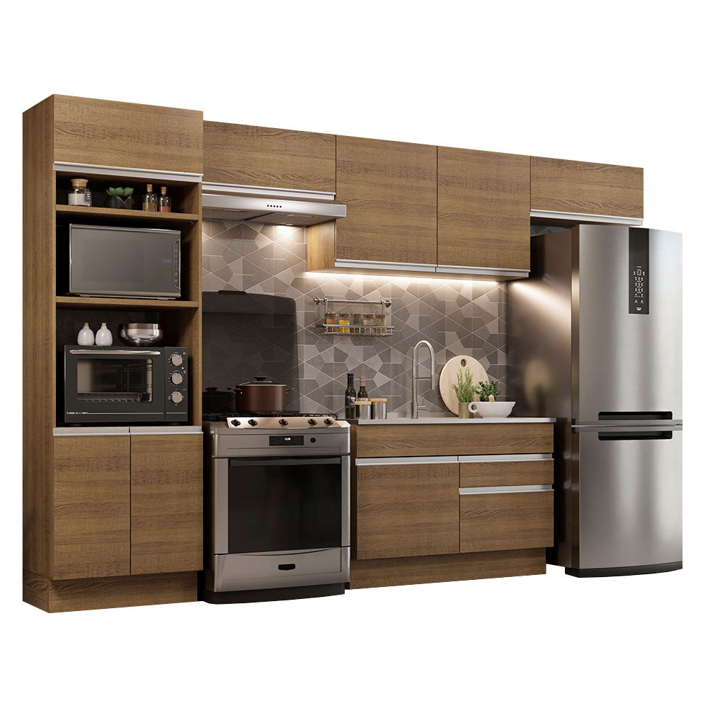 Cocina Integral 350cm Marrón Glamy Madesa 01