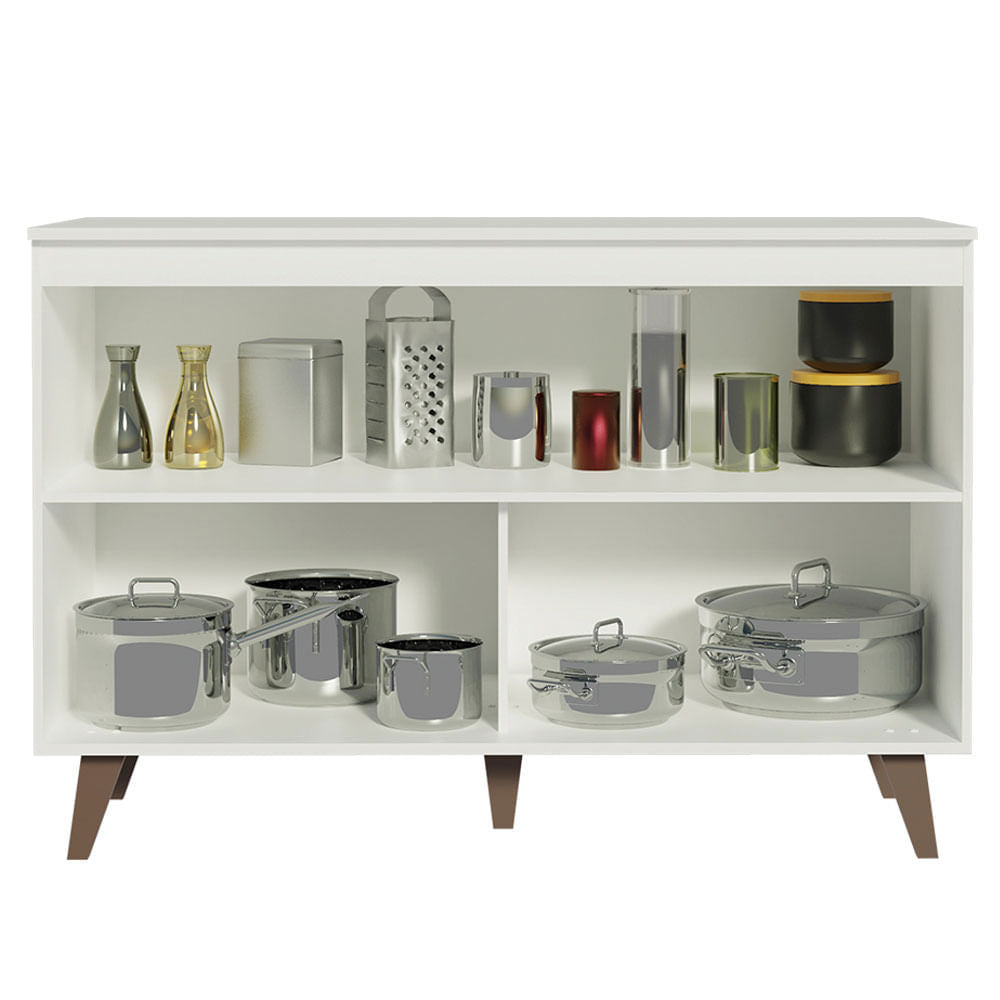 Mueble para Fregadero 120 cm 2 Puertas Blanco Reims