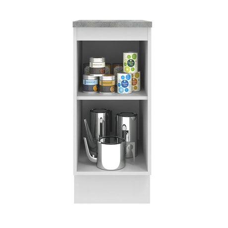 Mueble de Cocina 35 cm 1 Puerta Blanco/Crema Agata Madesa