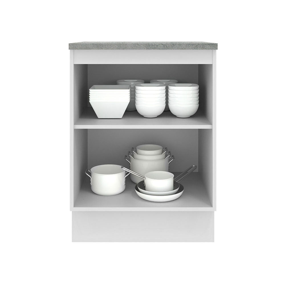 Mueble de Cocina 60 cm 1 Puerta Blanco/Crema Agata Madesa