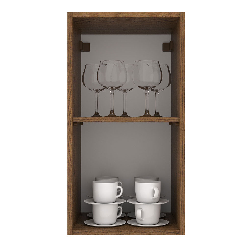 Alacena 35 cm 1 Puerta Marrón/Crema Agata Madesa