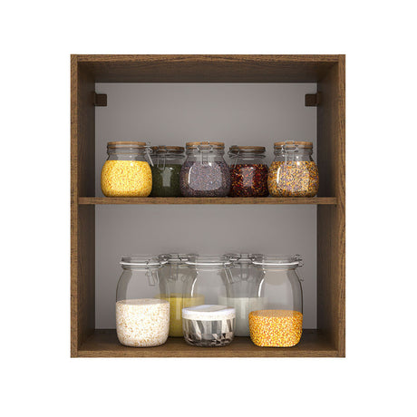 Alacena Madesa Agata 60 cm 1 Puerta Marrón/Blanco