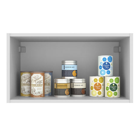 Alacena 60 cm 1 Puerta Basculante Blanco/Crema Agata Madesa