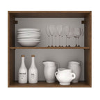 Alacena Madesa Agata 70 cm 2 Puertas Marron/Blanco