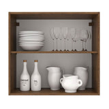Alacena Madesa Agata 70 cm 2 Puertas Marron/Blanco