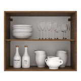 Alacena 80 cm 2 Puertas Marrón/Crema Agata Madesa
