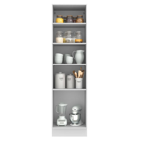 Mueble Despensa 60 cm 3 Puertas Blanco/Crema Agata Madesa