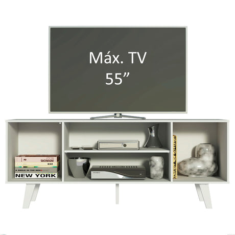 Mueble para TV Madesa Copenhaguen 55 Pulgadas Blanco