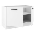 Gabinete Bajo 120 cm 2 Puertas Sin Encimera Blanco Agata Madesa