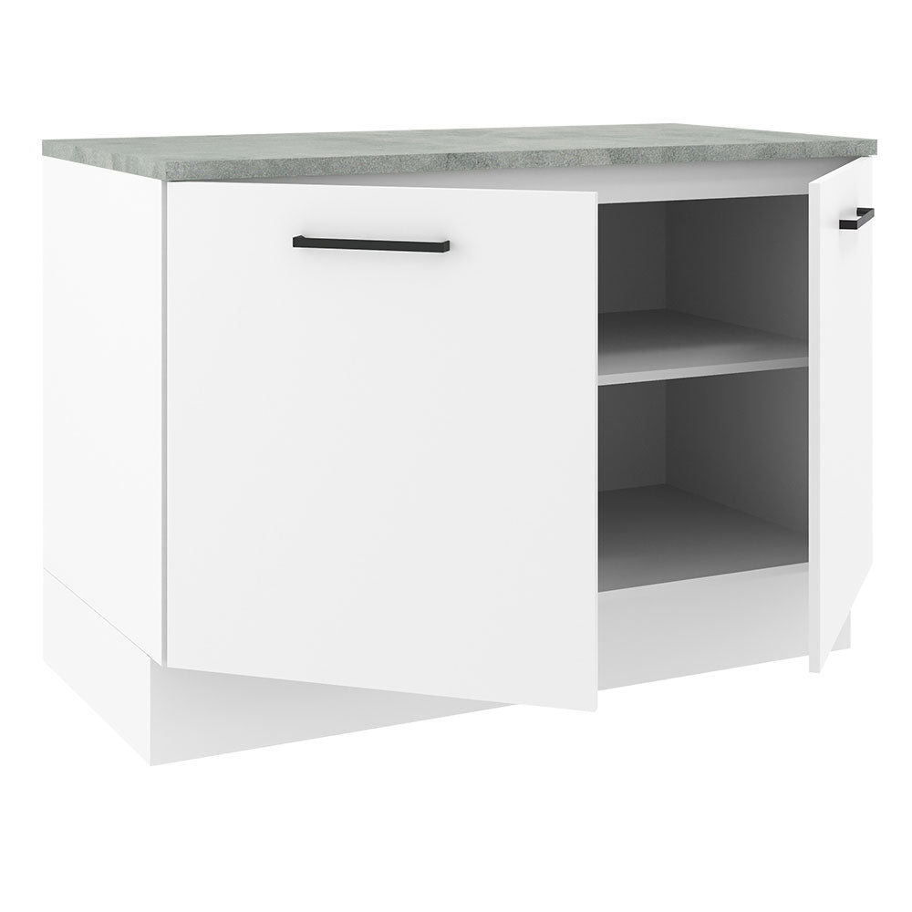 Gabinete Bajo 120 cm 2 Puertas Blanco Agata Madesa