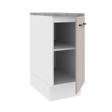 Mueble de Cocina 35 cm 1 Puerta Blanco/Crema Agata Madesa