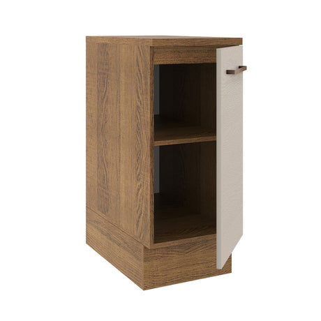 Mueble de Cocina 35 cm 1 Puerta Marrón/Crema Agata Madesa