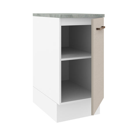 Mueble de Cocina 40 cm 1 Puerta Blanco/Crema Agata Madesa