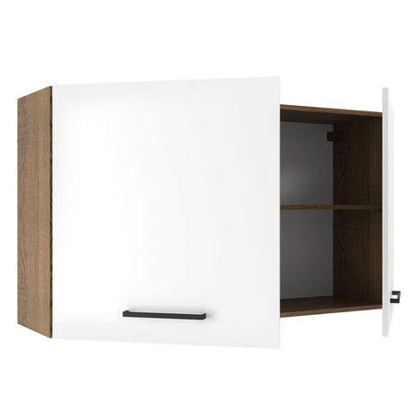 Alacena Madesa Agata 120 cm 2 Puertas Marron/Blanco