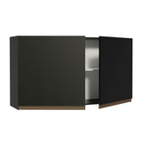 Gabinete Superior 120 cm 2 Puertas Reims Negro