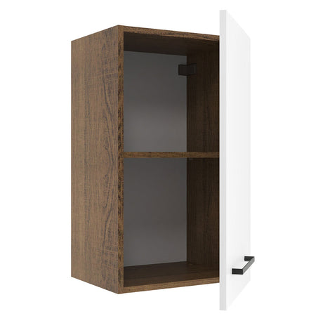 Alacena Madesa Agata 40 cm 1 Puerta Marrón/Blanco