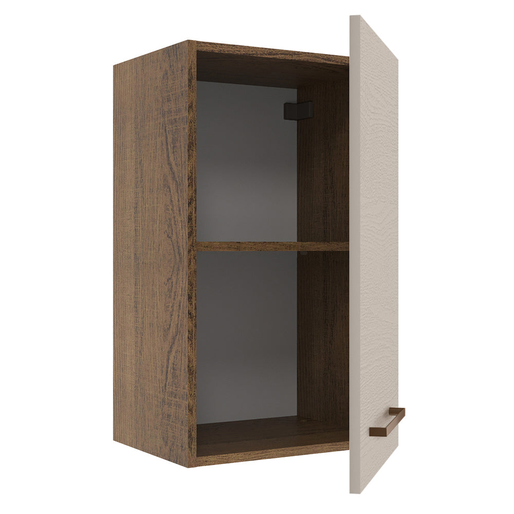 Alacena 40 cm 1 Puerta Marrón/Crema Agata Madesa