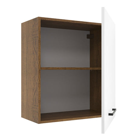 Alacena Madesa Agata 60 cm 1 Puerta Marrón/Blanco