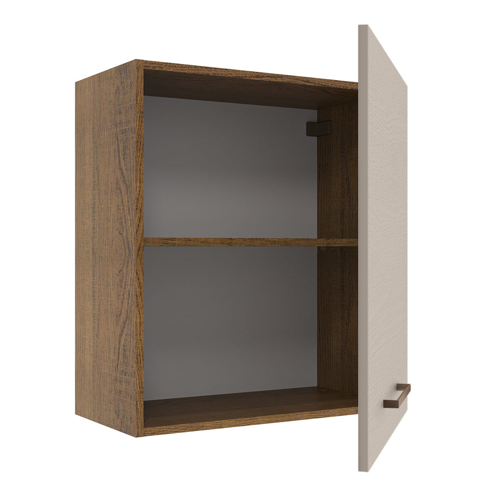 Alacena 60 cm 1 Puerta Marrón/Crema Agata Madesa