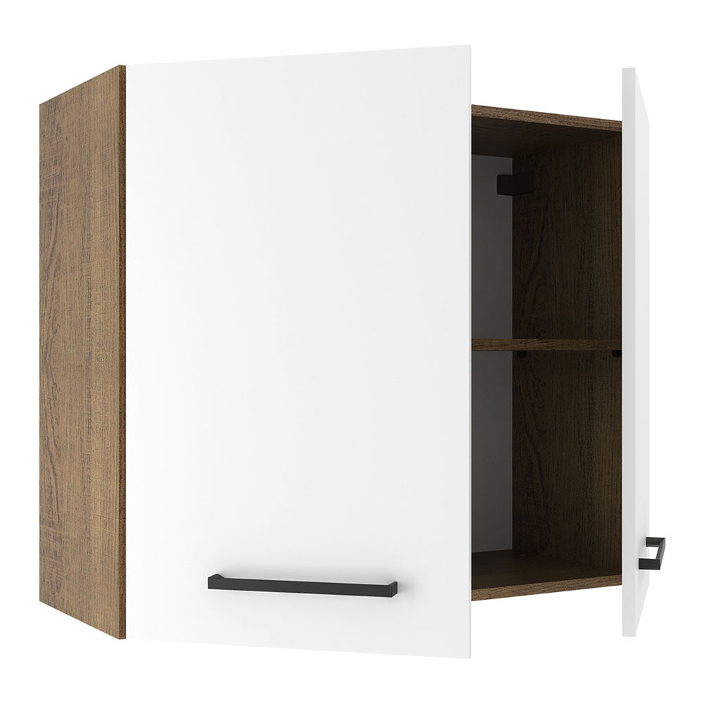 Alacena Madesa Agata 70 cm 2 Puertas Marron/Blanco